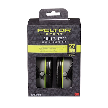 3M Peltor Sport Bullfts Eye Hearing Protector, PK6 97041-PEL-6C